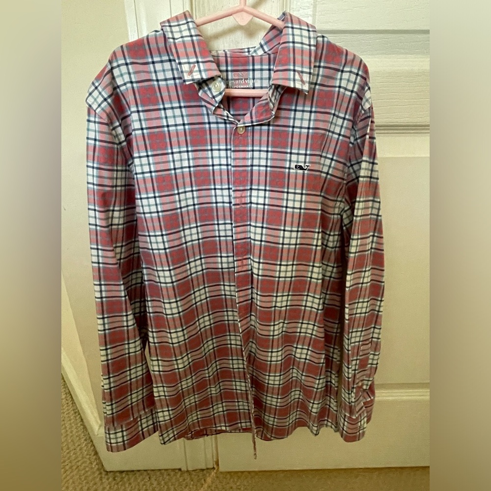 Youth Vineyard Vines Performance Button Down.
